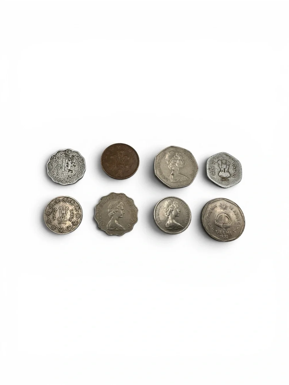 90 Mixed World Coins Foreign Coin Lot 20+ Countries Estate Collection Bulk
